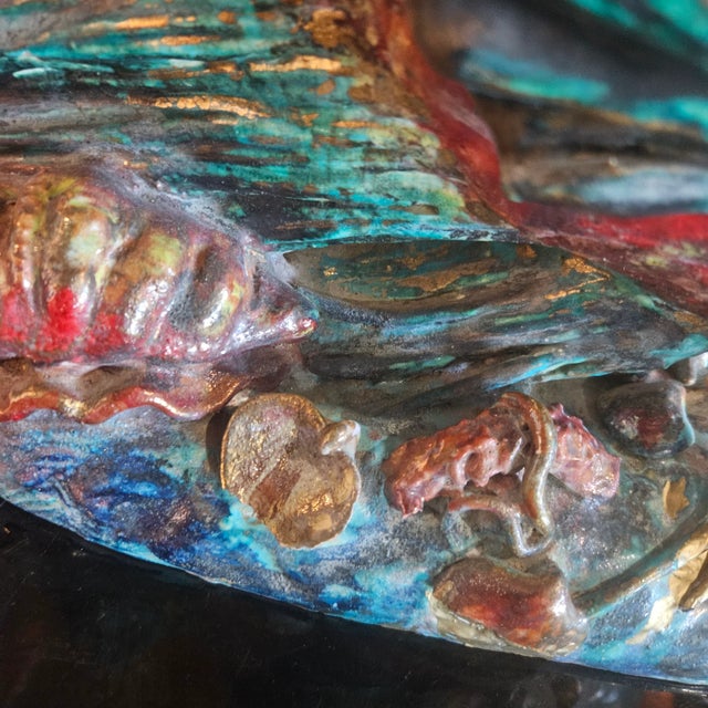 Ceramic 1950s Italian Mid Century Angel Fish Ceramic Sculpture by E Pattarino For Sale - Image 7 of 11