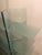 Italian Molded Glass Adjustable Free-Standing Shelf For Sale - Image 4 of 9