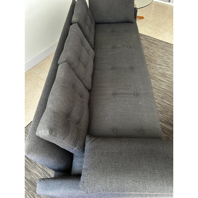 Wood Vintage 1950s MCM Kroehler Gondola Sofa in the Style of Adrian Pearsall for Craft Associates For Sale - Image 7 of 15
