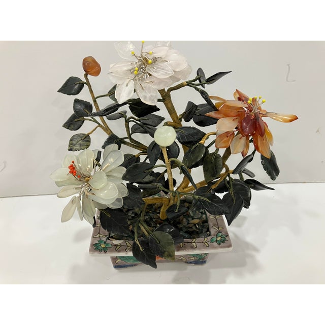 Chinese Hard Stone Flowers For Sale In Boston - Image 6 of 6
