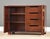 Brown 1970s Solid Mahogany and Brass Chest Credenza For Sale - Image 8 of 10