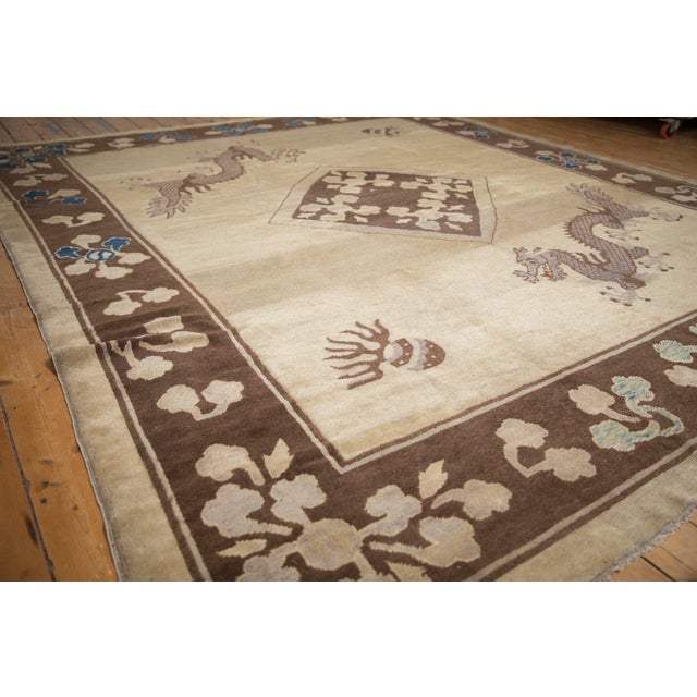 Antique Peking Carpet - 9'10" X 11'6" For Sale - Image 11 of 17
