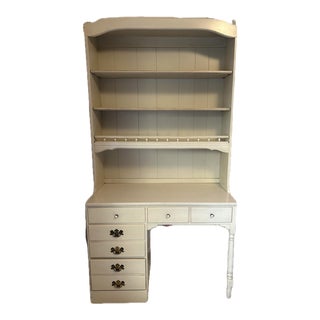 1980s Ethan Allen Casegoods Bookshelf Desk For Sale