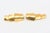 These beautiful pair of 1980's signed Robert Lee Morris gold plated earrings are tiered and sculptural. They pivot....