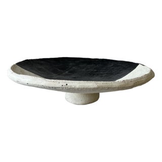 XL Half Black Natural Couscous Platter For Sale