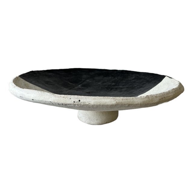 XL Half Black Natural Couscous Platter For Sale