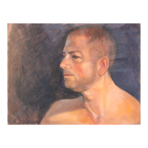 Portrait of Masculine Male Oil Painting Artist Kathi Colman, California