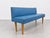 Vintage Bench Seat in Blue Imitation Leather, 1960s For Sale - Image 11 of 13