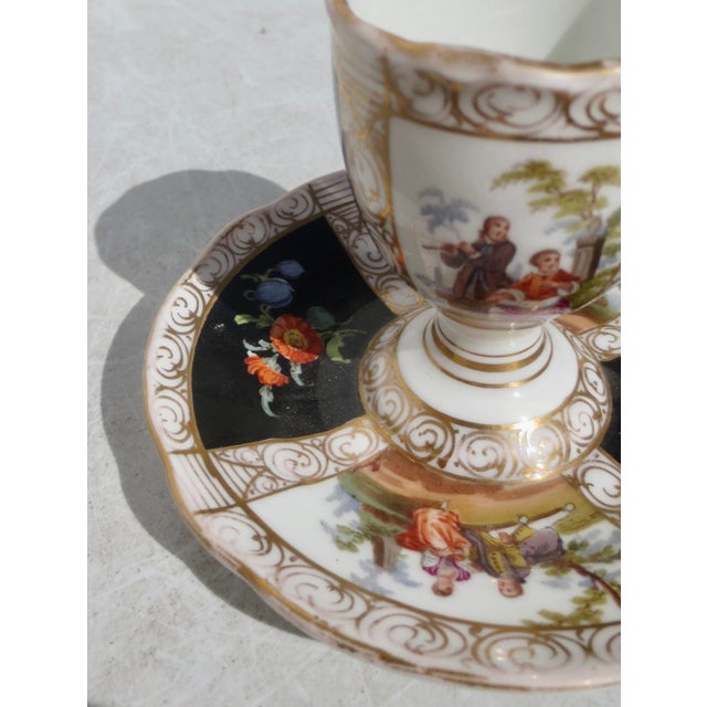 Antique Dresden Egg Cup Circa 1910 For Sale In New York - Image 6 of 6
