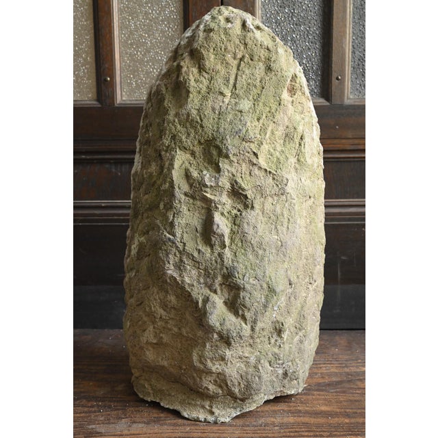 Antique Japanese Stone Buddha Statue of Nyoirin Kannon (Seated) / Edo Period / Created in 1731 For Sale - Image 11 of 12