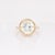 Modern Round Prasiolite Solitaire Ring: Solid 14k Yellow Gold, 12mm Gemstone For Sale - Image 3 of 7