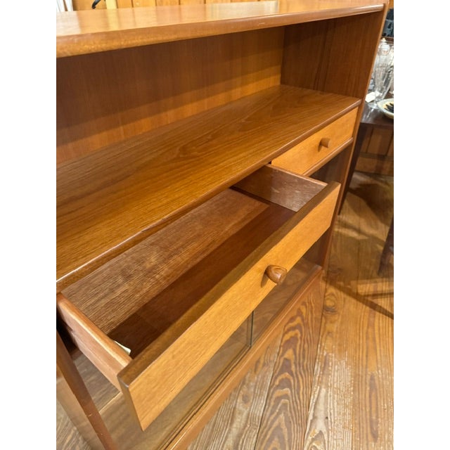 Vintage Nathan Teak Bookcase Display Cabinet For Sale - Image 10 of 12