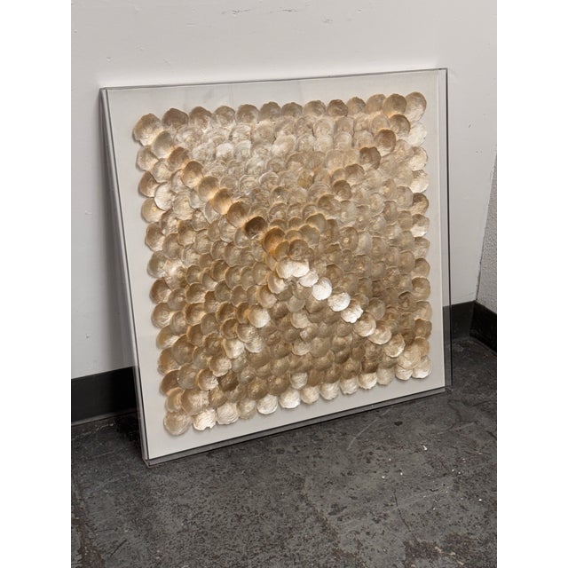 Restoration Hardware Capiz Shell Art Panel For Sale In San Francisco - Image 6 of 12