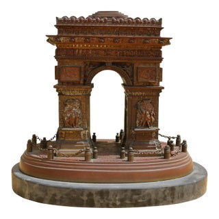 Mid-19th Century Grand Tour Bronze Statue of the Arc De Triomph For Sale