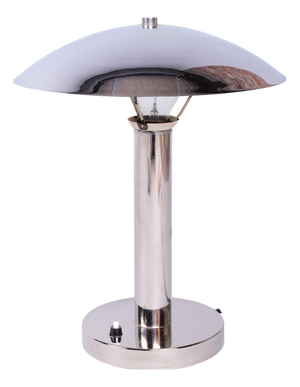 Bauhaus Table Lamp in Chrome and Steel from Miroslav Prokop, Czech, 1930s