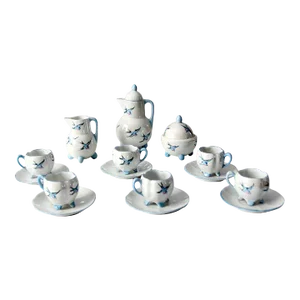 Antique German Miniature Tea Set - 15 Piece