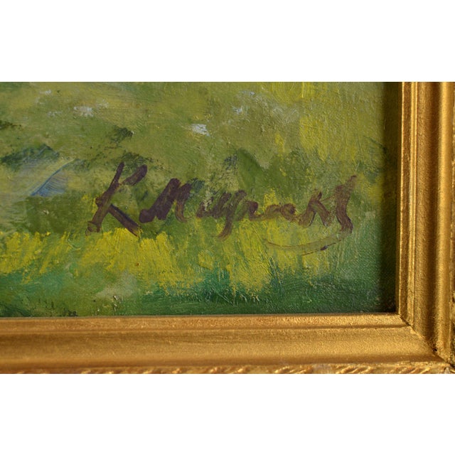 Karlis Miesnieks, On the Forest Edge, 1960s, Oil on Canvas, Framed For Sale - Image 4 of 8