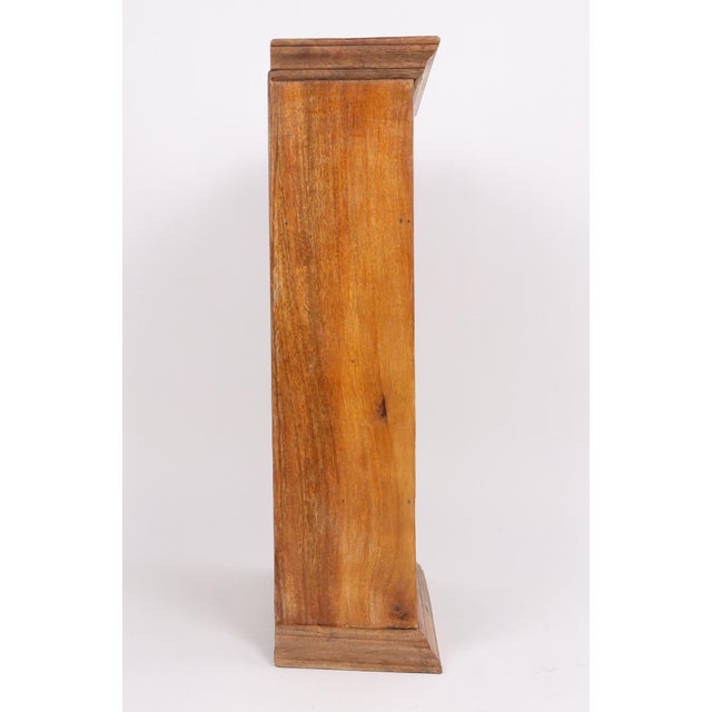 Arts & Crafts Hardwood Twelve Compartment Pigeonhole Shelf For Sale - Image 4 of 7