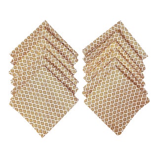 April Cornell Set of 12 Yellow and White Napkins For Sale