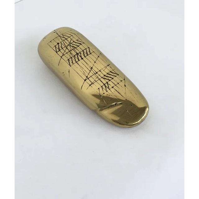 Bronze Abstract Tracce Sculpture by Walter Valentini, 1980 For Sale - Image 3 of 8