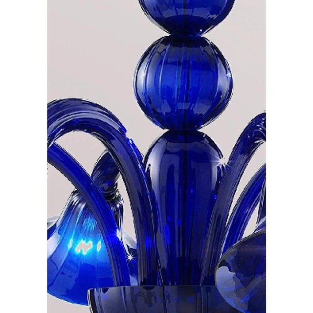 Pop Blue-Ocean Murano Style Glass Chandelier by Simoeng For Sale - Image 6 of 10
