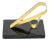 Modern Gold Brass Marble Desk Sculpture For Sale