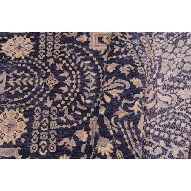 Beige Classic Ziegler Gray Beige Hand-Knotted Wool Rug - 11'9'' X 14'7'' For Sale - Image 8 of 8