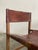 Pair of chairs attributed to Paco Muñoz, carved oak with hazelnut colored leather. Spain, 1960s. Original vintage piece...