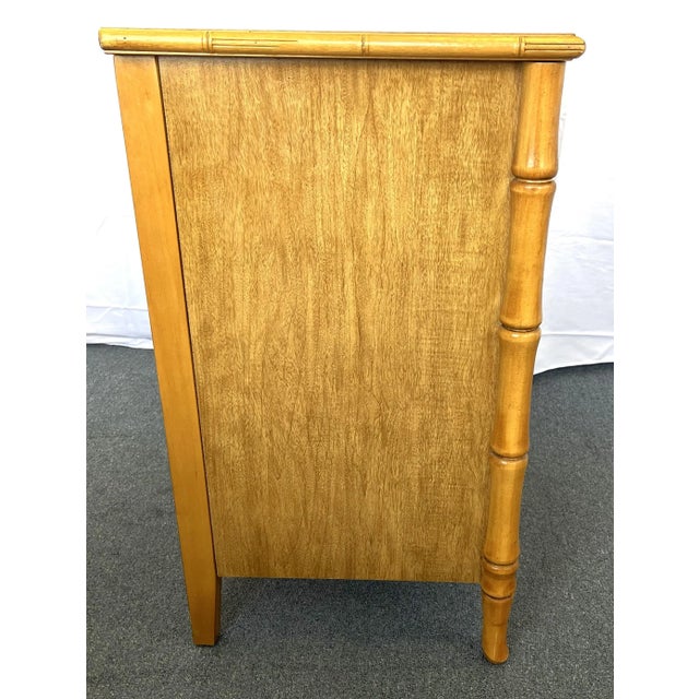 1960s Mid Century Modern Chinoiserie Faux Bamboo Credenza by Broyhill Circa 1960's For Sale - Image 5 of 13