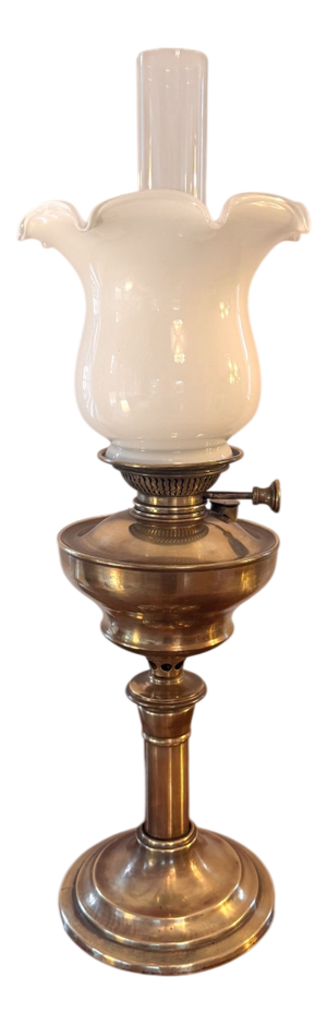 Antique Edwardian Quality Oil Lamp, 1900