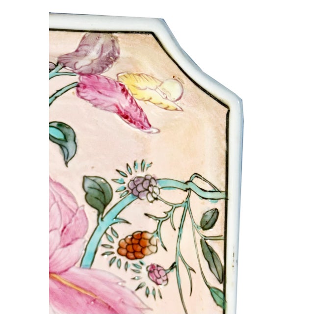 Vintage Hand-Crafted Porcelain Decorative Trinket Plate by HFP Macau For Sale - Image 4 of 6