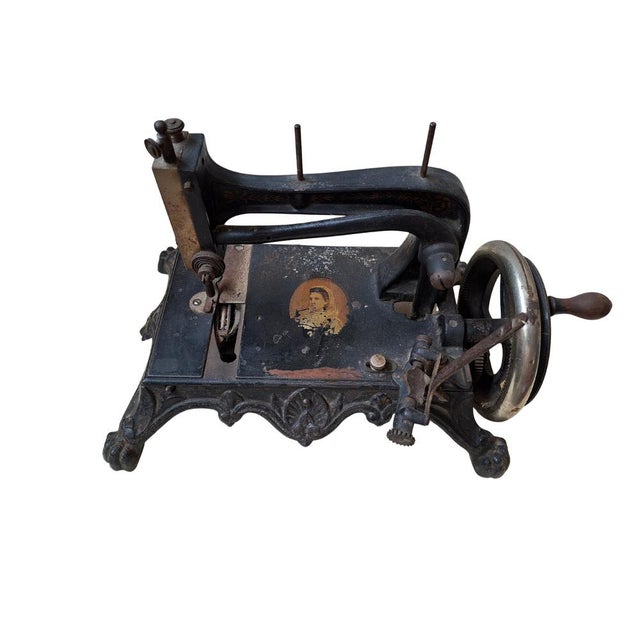 For collectors and antique lovers, I offer a splendid Junker & Ruh sewing machine, a renowned example of late 19th-century...
