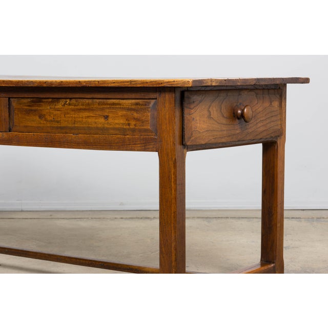 Early 19th Century French Provincial Farmhouse Mixed Wood Trestle Table For Sale - Image 17 of 18