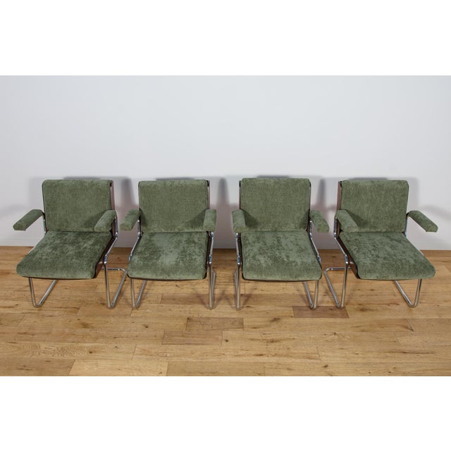 This set of four mid-century Gordon Russell office chairs dates from the 1970s and 1980s. A classic piece of British...