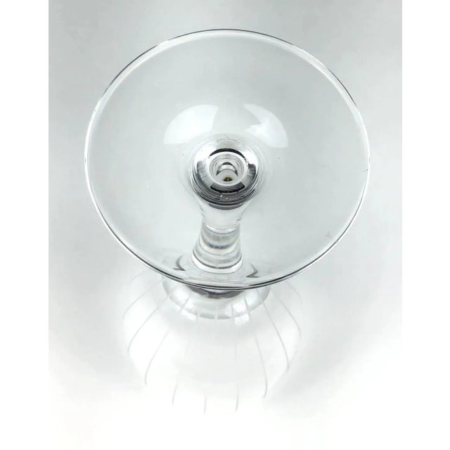 1980s Italian Crystal Wine Glasses - Set of 4 For Sale - Image 11 of 12