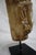 Hand Carved Stone Head of Indian Deity Statue on Stand For Sale - Image 10 of 12