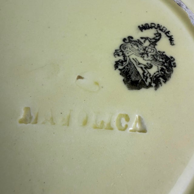 English Antique Hornberg Majolica Plate For Sale - Image 3 of 5