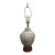 Ceramic Light Grey Hand Made Studio Glaze Vintage Mid Century Dutch Table Lamp For Sale