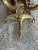 Late 19th Century Ornate Brass Two Candelabra Wall Sconce With Mirror - a Pair For Sale In New York - Image 6 of 8