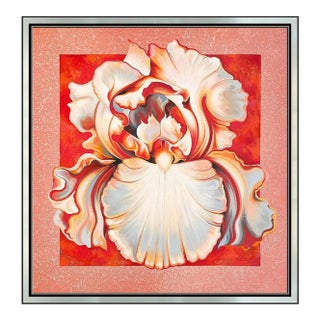 1980s Apricot Iris, Lowell Nesbitt For Sale