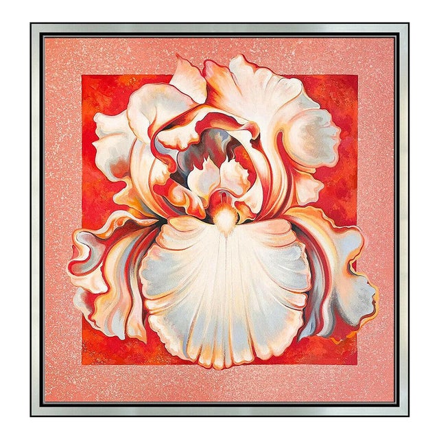1980s Apricot Iris, Lowell Nesbitt For Sale