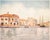 An original small period antique full-color print of Venice by Mortimer Menpes after his watercolor painting "Giudecca"....