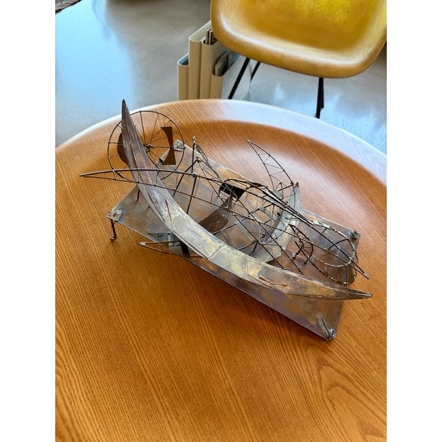 1960s Juan Luis Buñuel Kinetic Metal Sculpture Signed Brutalist Wire Assemblage Surrealist Art For Sale - Image 16 of 18