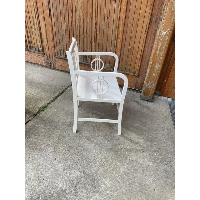 Art Deco White Painted Chair, 1930 For Sale - Image 3 of 6