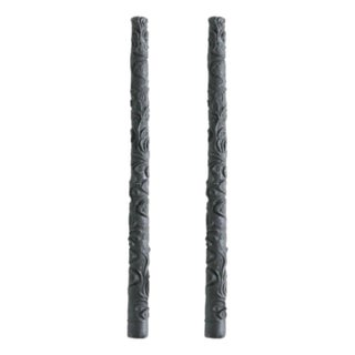 Flora Tapers, Set of 2 - Slate For Sale