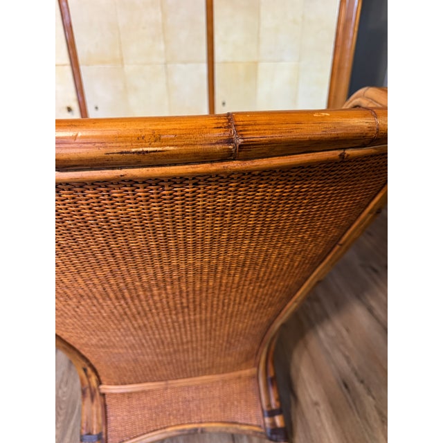 Rattan Lounge Chair in the Manner of McGuire For Sale - Image 13 of 15