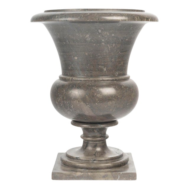Medici Vase in Grey Marble, 20th Century. For Sale