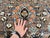Hand-Knotted Afghan Isfahan Shah Abbasi Wool Area Rug - 9'1" X 12'2" For Sale - Image 10 of 15