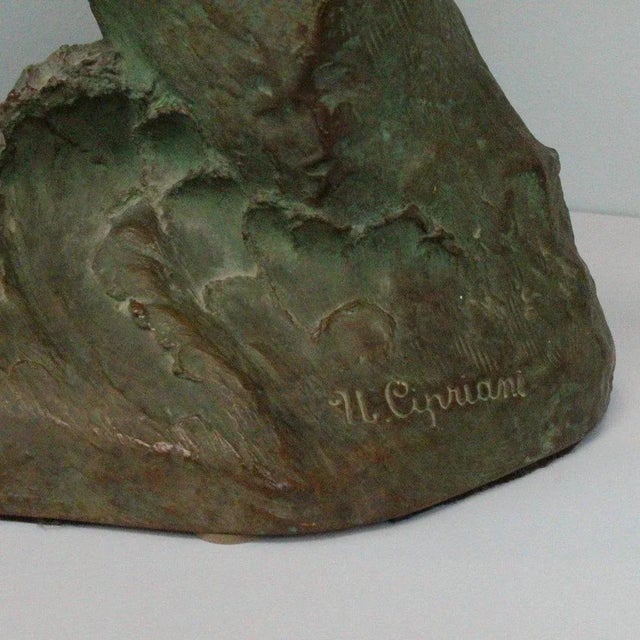 Art Deco Terracotta Sculpture by Ugo Cipriani, 1930s For Sale - Image 6 of 11