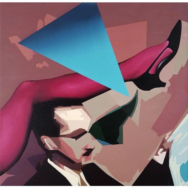 Blue Love Triangle by Radu Rodideal For Sale - Image 4 of 6